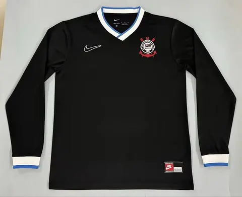 2026/27 Corinthians Black Special Long Sleeve Soccer Jersey S-4XL