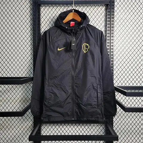 23-24 Windbreaker Corinthian Black with gold logo