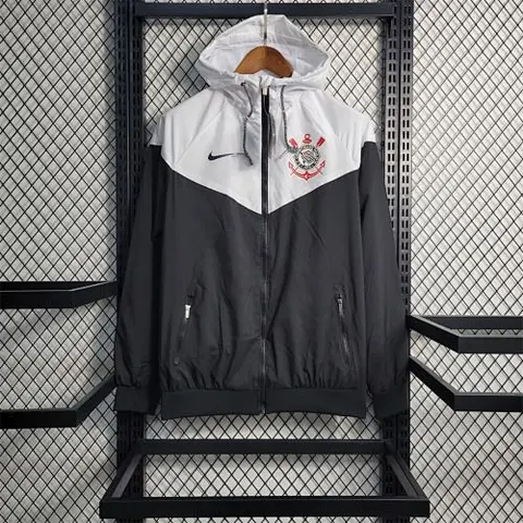 23-24 Windbreaker Corinthians black and white