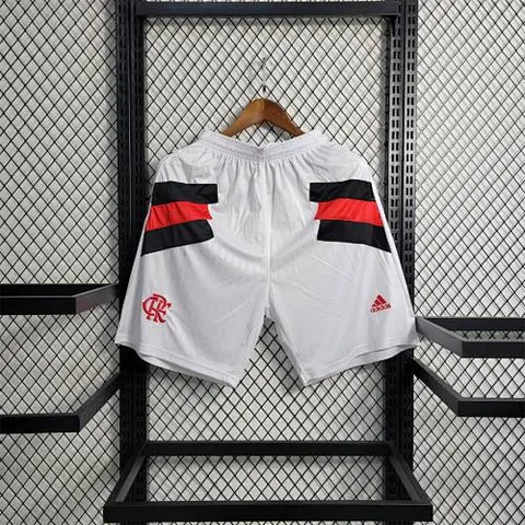 23-24 Flamengo white with red and black shorts