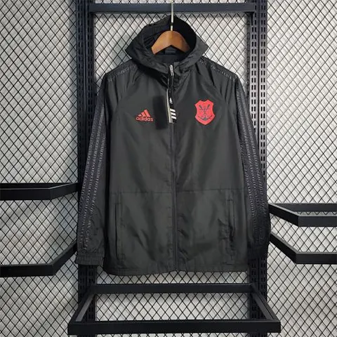 23-24 Windbreaker Flamengo black with red logo