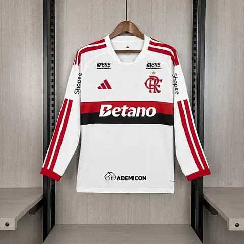 Men's Flamengo 2026/27 Away Long Sleeve Jersey All Sponsors S-4XL