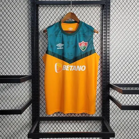 23-24 Fluminense orange and green Training Vest