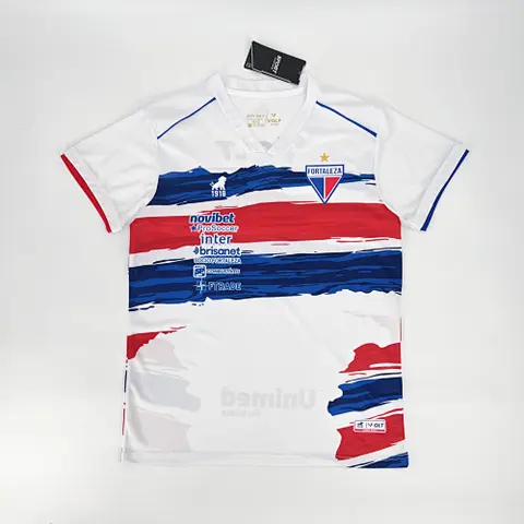 24-25 Fortaleza white and blue soccer jersey