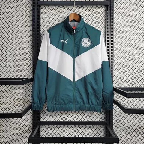 23-24 Palmeiras Windbreaker White and Green