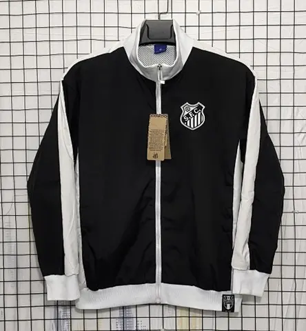 06 Santos FC Black Retro Windbreaker