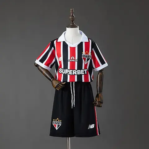2026/27 Sao Paulo Away Kids Kit Soccer Jersey Size 16-28