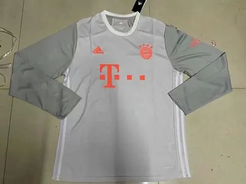 20-21 Ba_yern Mu_nich away gray long sleeve