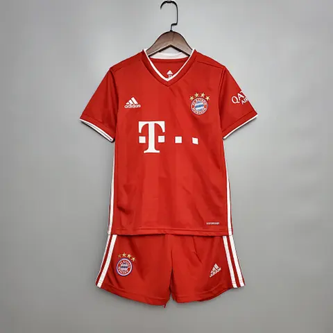 20-21 Ba_yern Mu_nich home red kids kit