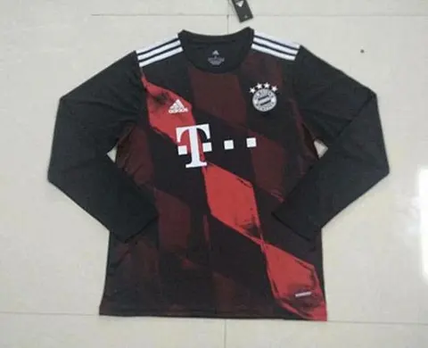 20-21 Ba_yern Mu_nich third black long sleeve