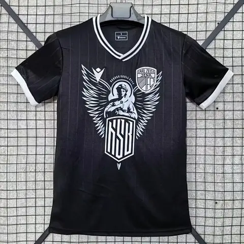 25-26 Carl Zeiss Jena Pre-Match Special black soccer jersey size S-2XL
