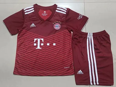 21-22 Bayern home kids kit