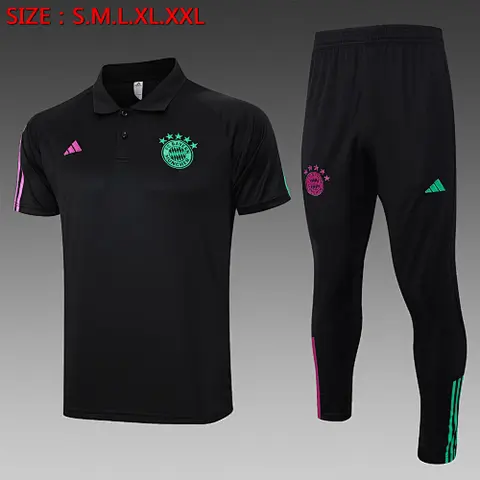 23-24 Bayern black POLO suit