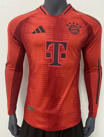 24-25 bayern home long sleeve player version jersey