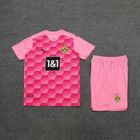 20-21 Dortmund pink short sleeve goalkeeper