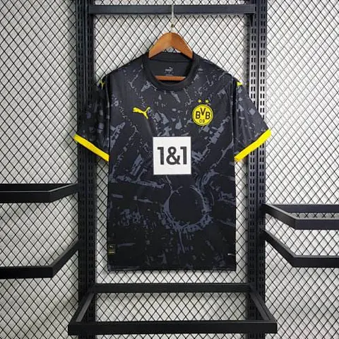 23-24 Dortmund Black Away Size S-4XL