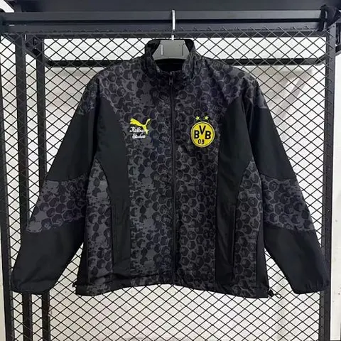 25-26 Dortmund Black Windbreaker