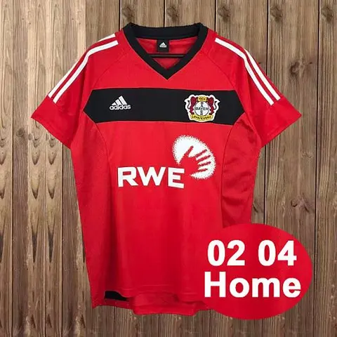 2002/04 Leverkusen Home Retro Soccer Jersey S-2XL