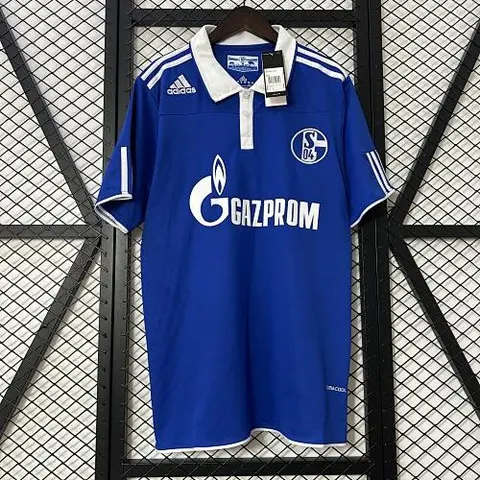 10-11 Schalke 04 Retro Home football jersey
