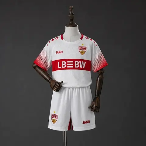2026/27 VfB Stuttgart Home Kids Kit Soccer Jersey 16-28