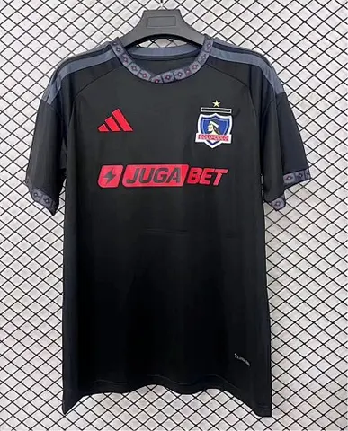 Colo Colo away black soccer jersey size S-4XL