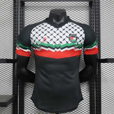 24-25 Palestinian black player version jersey