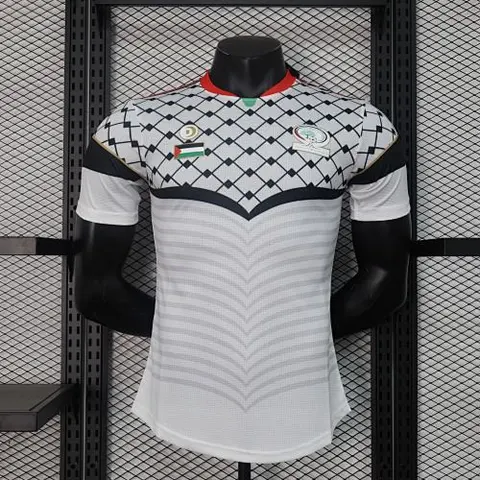 24-25 Palestinian white player version jersey