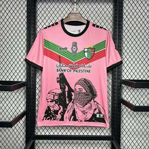24-25 CD Palestino Deportivo Pink Graffiti Jersey S-XXXXL