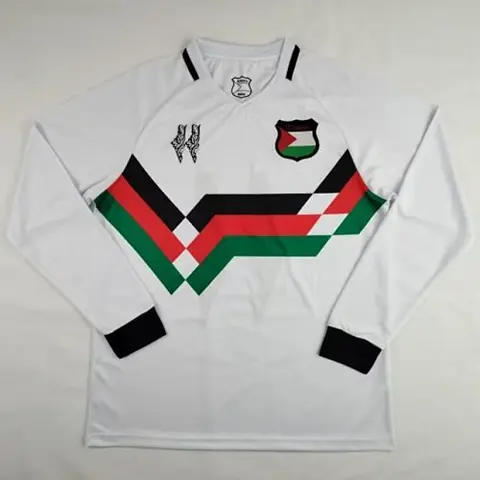 24-25 Palestine White Long Sleeve Jersey