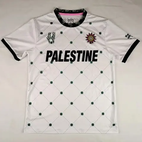 25-26 Palestino special version white green soccer jersey