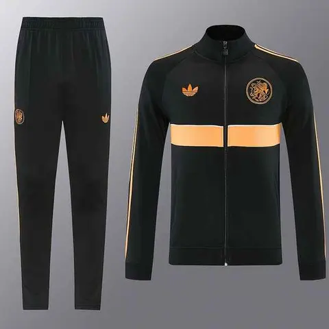 2026/27 Ajax Black Long Sleeve Jacket Suit S-XXL