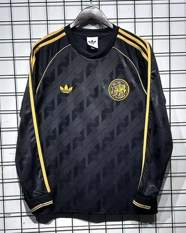 2026/27 Ajax Black OG Retro Model Long Sleeve Soccer Jersey S-4XL