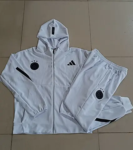 Ajax 2025/26 White Hoodie Suit S-2XL