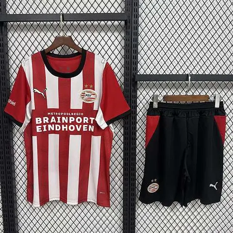 2026/27 PSV Eindhoven Home Kids Kit Soccer Jersey Size 16-28