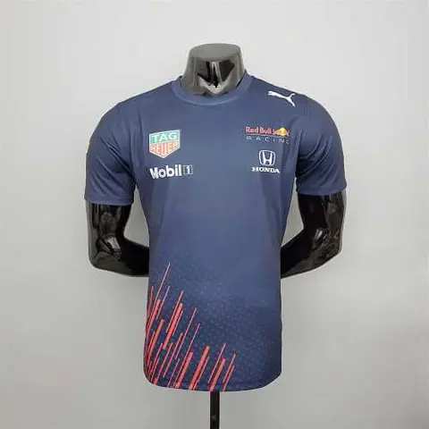 Ensemble F1 Formula One course ; Honda Red Bull course royal bleu