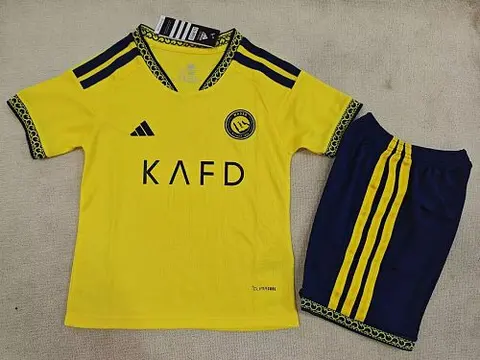 2026/27 Al Nassr Ronaldo Home Kids Kit Size 16-28