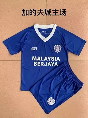 22-23 Cardiff City home kids kit