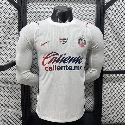 2026/27 Chivas de Guadalajara Away Player Version Long Sleeve Soccer Jersey S-2XL