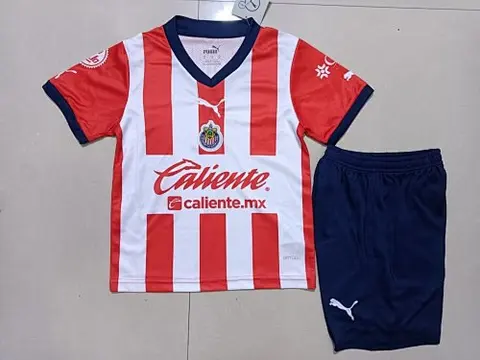 22-23 Chivas home kids kit