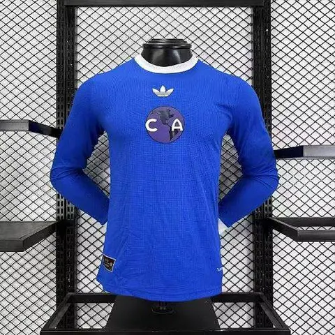 2026/27 Club America 110th Blue Long Sleeve Player Version Soccer Jersey S-4XL
