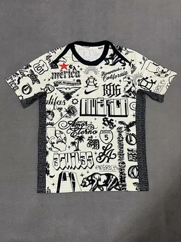 25-26 America black and white training jersey