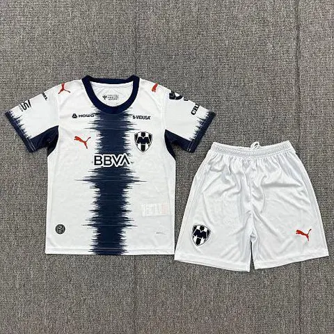 2026/27 Monterrey Away Kids Kit Soccer Jersey Size 16-28
