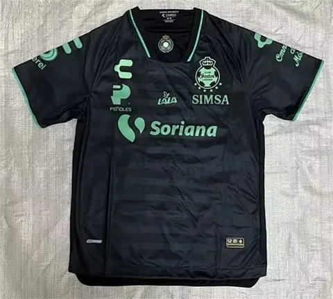 23-24 Santos Laguna away black jersey