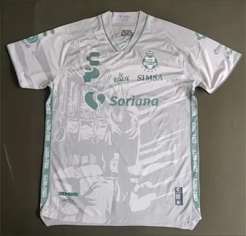 23-24 Santos Laguna third away white jersey