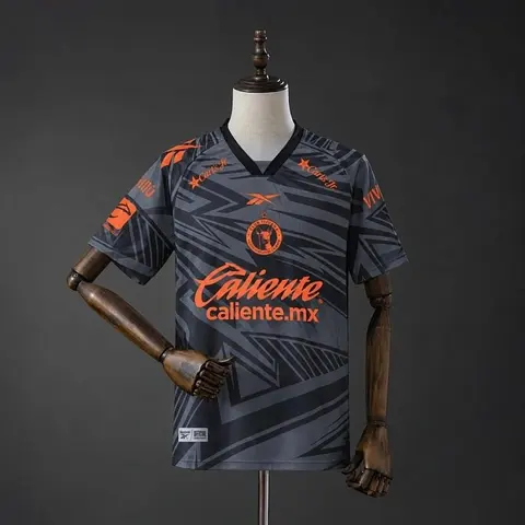 2026/27 Club Tijuana Black Orange Third Away Soccer Jersey S-4XL