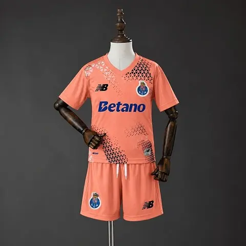 2026/27 FC Porto Orange Goalkeeper Kids Kit Soccer Jersey 16-28