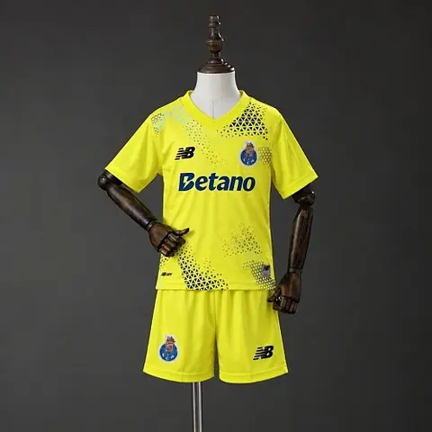 2026/27 FC Porto Yellow Goalkeeper Kids Kit Soccer Jersey 16-28
