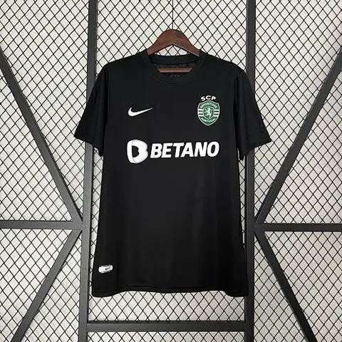 23-24 Sporting Lisbon fourth away black jersey