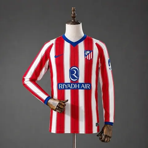 2026/27 Atletico Madrid Home Long Sleeve Soccer Jersey S-4XL