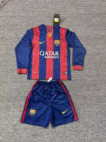 Ensemble de football enfant 14-15 BAR — Domicile · Rétro · Manches longues